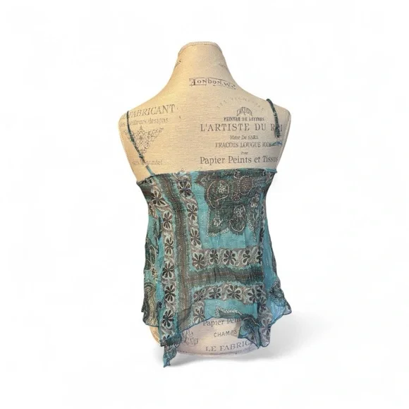 Elegant Blue Paisley set - Picture 4 of 4